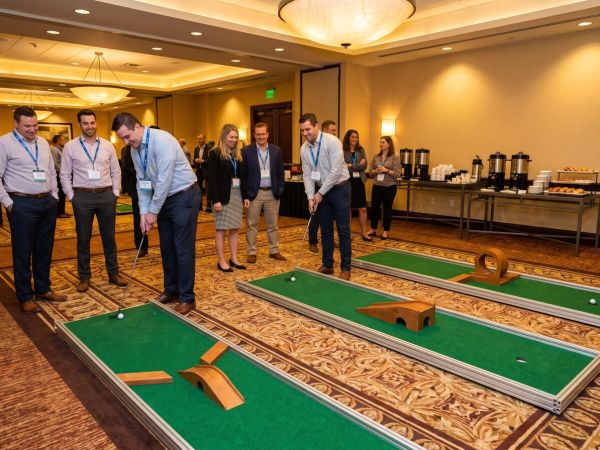 Minigolf in Hotels und Konferenzräumen