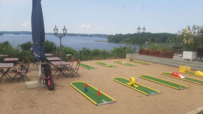 Mobile Minigolfanlage am Wannsee