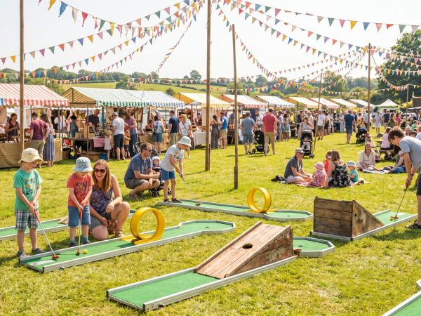 Minigolf beim Sommerfest